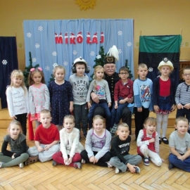Mikołaj w przedszkolu w Pleszewie
