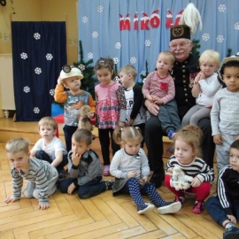 Mikołaj w przedszkolu w Pleszewie