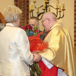 Powitanie ks. Pawła Buchty w gronie zacnych emerytów 28.08.2012