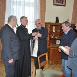 Wizyta Zarządu Bractwa Gwarków u Biskupa Pomocniczego